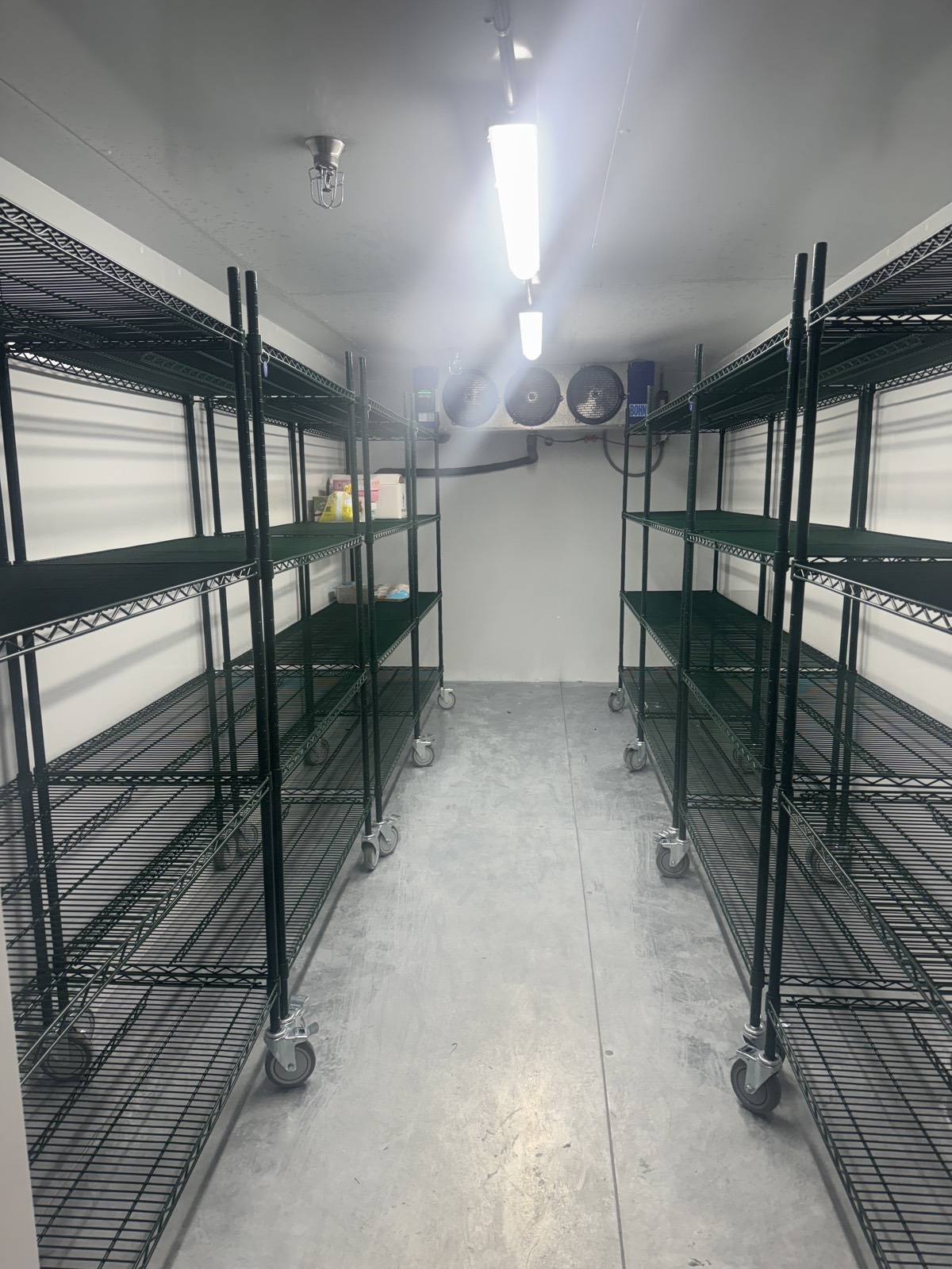 Walk-in cold storage shelving for food truck operators at PurePrep Victoria
